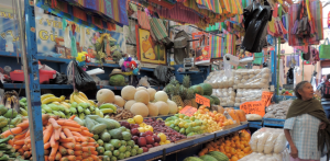 A market in the old centro of San Miguel de Allende, Guanajuato, Mexico